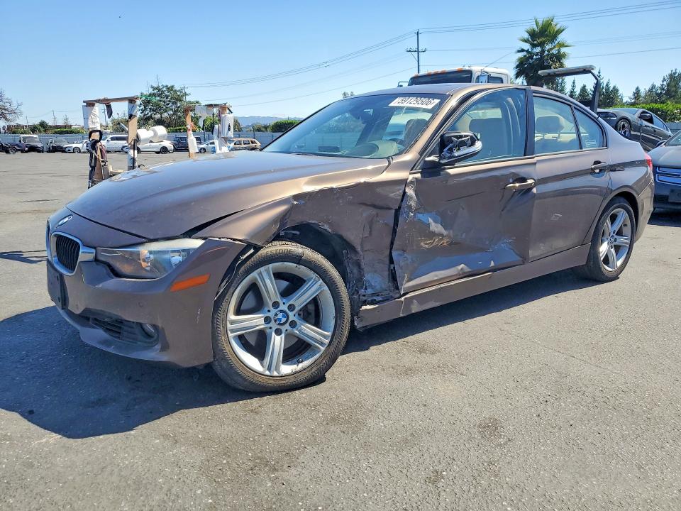 2013 BMW 3 series VIN WBA3A5C56DF352806 COPART salvage auction — SIDE, CA - SALVAGE CERTIFICATE, sold $1,550 on 2026-08-06 (photo 1)