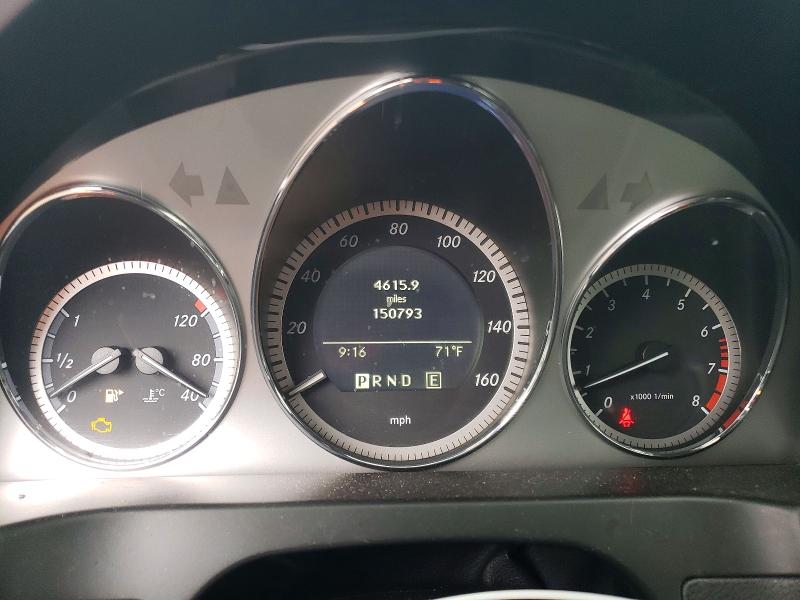 2011 Mercedes-benz C class VIN WDDGF8BB3BR133589 COPART salvage auction — VANDALISM, Ct - Cert Of Title-Salvage, sold $475 on 2026-07-10 (photo 9)