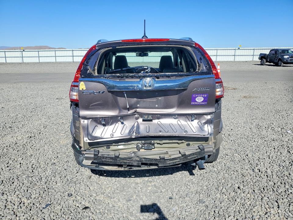 2015 Honda Cr-v VIN 5J6RM4H72FL010146 COPART salvage auction — REAR END, Nv - Salvage Title, sold $6,500 on 2026-07-09 (photo 6)