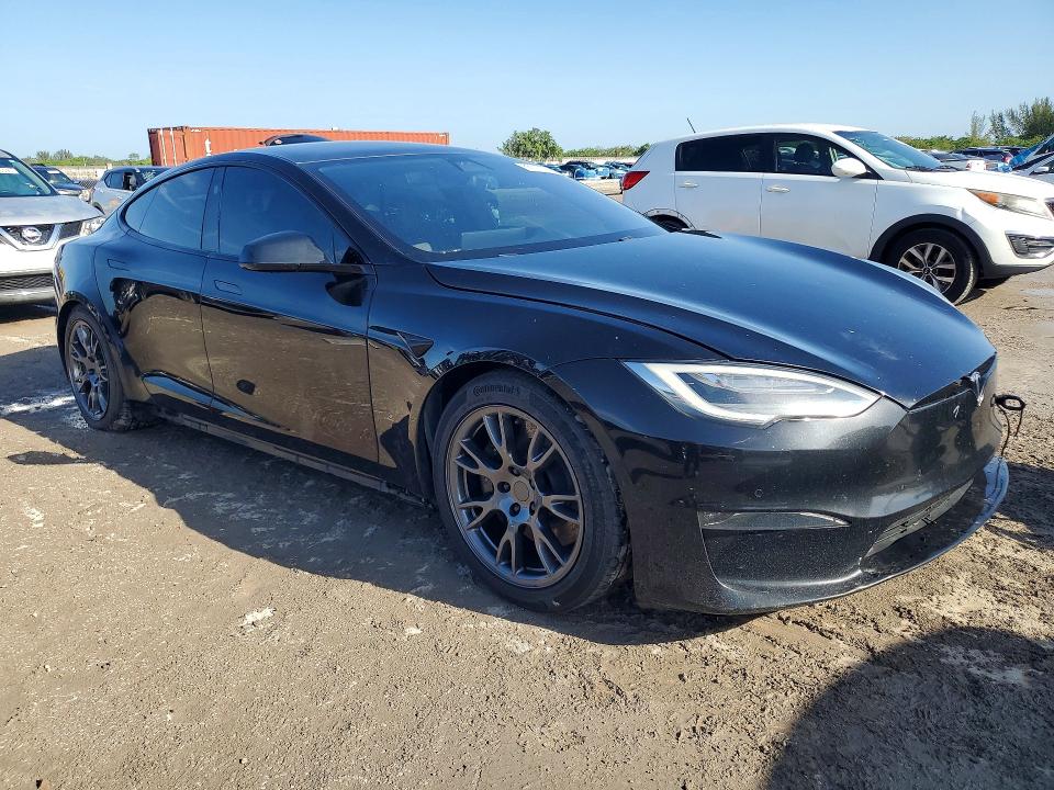 2021 Tesla Model s VIN 5YJSA1E58MF430351 COPART salvage auction — WATER/FLOOD, Fl - Cert Of Title Slvg Rebuildable, sold $9,800 on 2026-07-15 (photo 4)