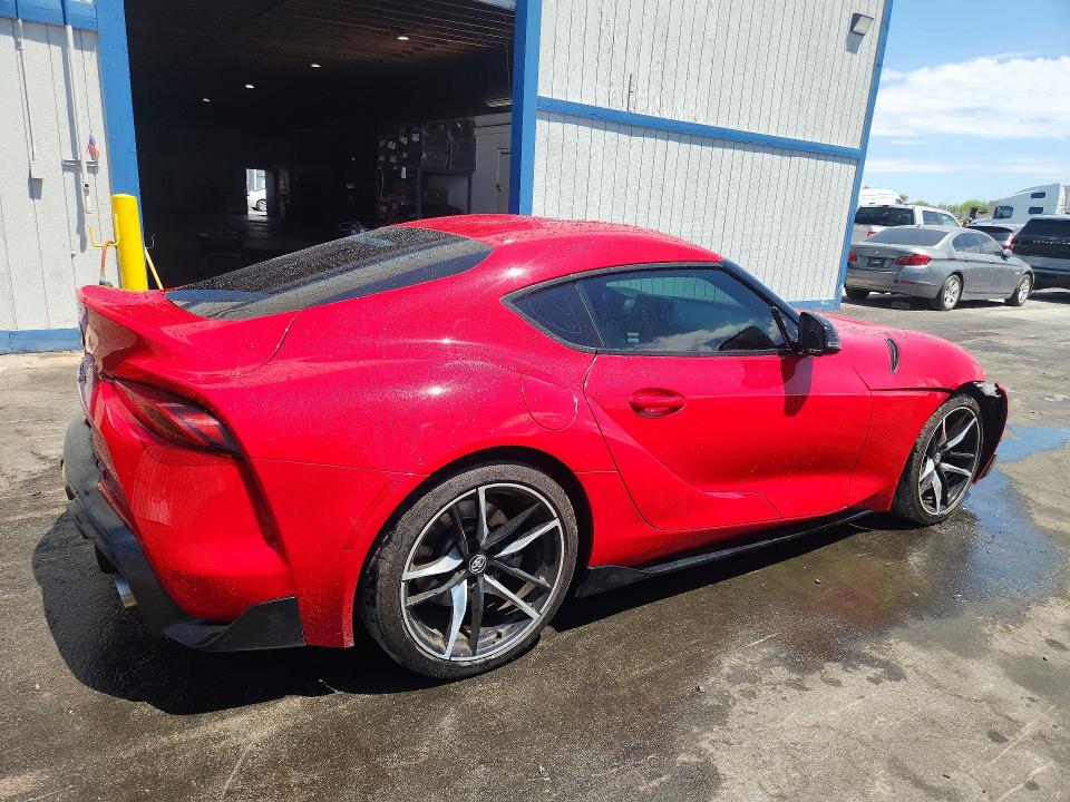 2021 Toyota Supra VIN WZ1DB0C08MW040953 COPART salvage auction — FRONT END, NV - CERTIFICATE OF TITLE, sold $31,750 on 2026-08-20 (photo 3)