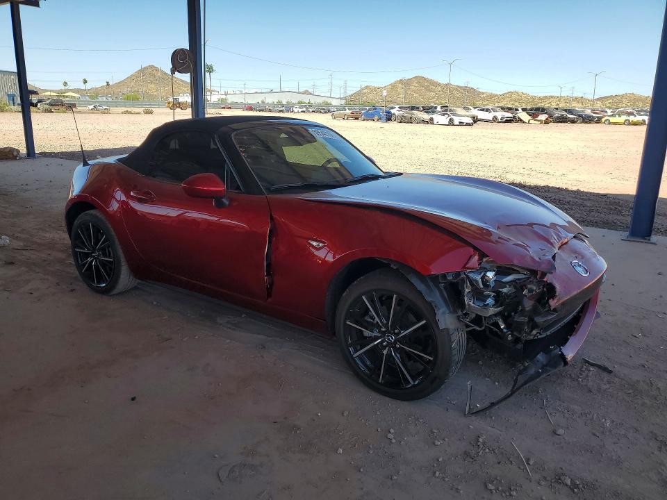 2024 Mazda Mx-5 VIN JM1NDAD73R0608163 COPART salvage auction — FRONT END, Az - Cert Of Title - Salvage, sold $7,500 on 2026-08-25 (photo 4)