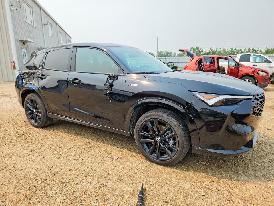 2025 Acura Adx VIN 3HDSA2H72SM100800 COPART salvage auction — SIDE, Ab - Bos - Salvage, sold $15,900 on 2026-07-09 (photo 4)