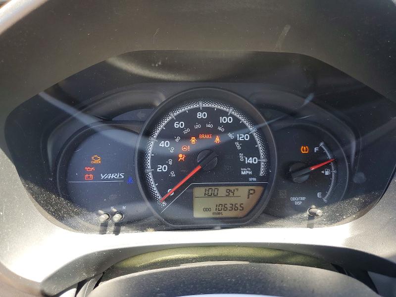 2015 Toyota Yaris VIN VNKKTUD34FA015803 COPART salvage auction — FRONT END, Ca - Salvage Certificate, sold $1,600 on 2026-07-14 (photo 9)