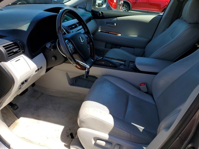 2012 Lexus Rx VIN 2T2BK1BA8CC134405 COPART salvage auction — FRONT END, Ca - Salvage Certificate, sold $250 on 2026-07-06 (photo 7)