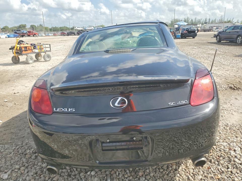 2002 Lexus Sc VIN JTHFN48Y220013895 COPART salvage auction — ROLLOVER, Fl - Cert Of Title Slvg Rebuildable, sold $675 on 2026-07-16 (photo 6)