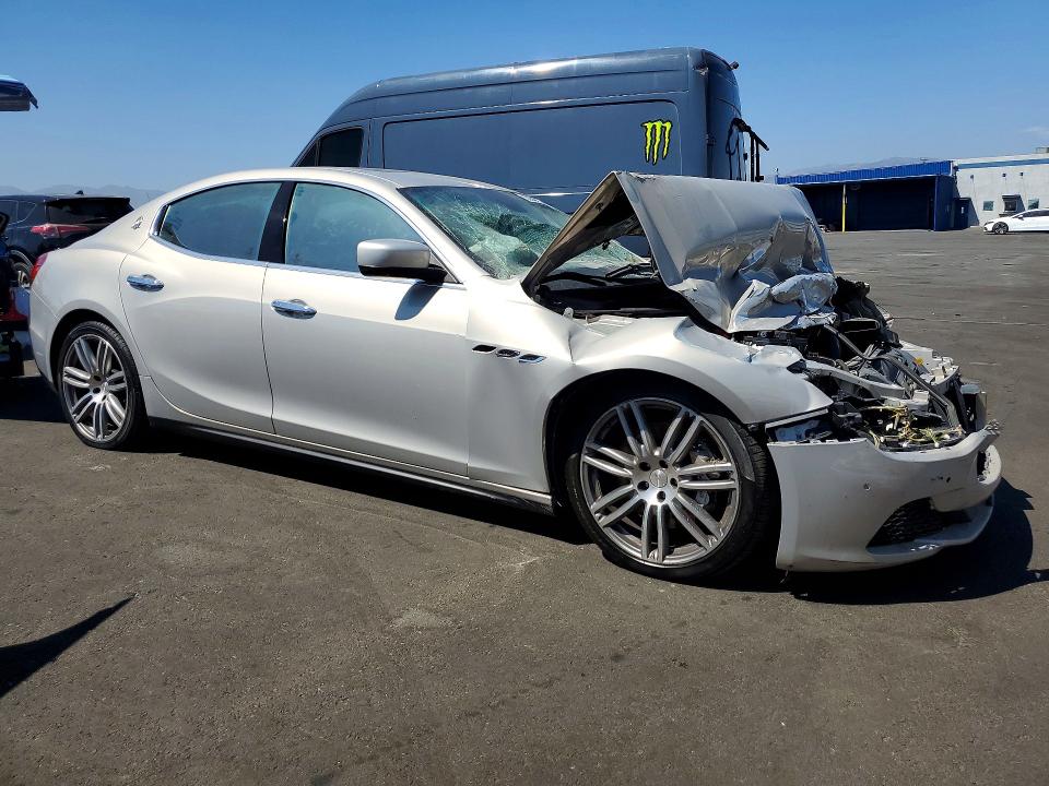 2014 Maserati VIN ZAM57RTA3E1086525 COPART salvage auction — FRONT END, Ca - Dis/Dlr/Exp Only Clean Title (P), sold $1,700 on 2026-07-23 (photo 4)