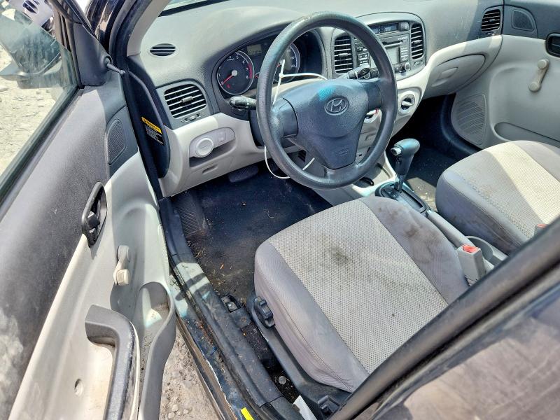 2010 Hyundai Accent VIN KMHCN4ACXAU422555 COPART salvage auction — FRONT END, OH - CERT OF TITLE-SALVAGE, sold $100 on 2026-07-02 (photo 8)