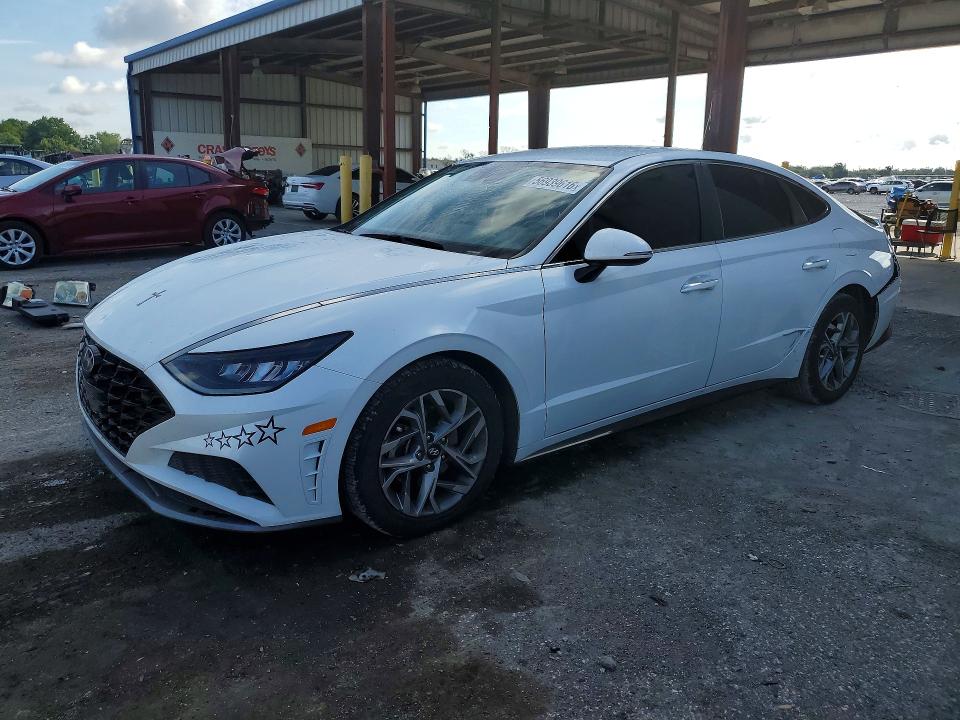 2020 Hyundai Sonata VIN 5NPEF4JA8LH013010 COPART salvage auction — REAR END, Fl - Cert Of Title Slvg Rebuildable, sold $3,550 on 2026-07-24 (photo 1)