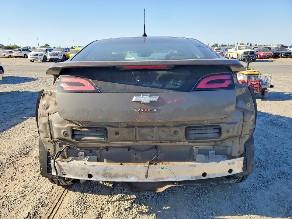 2014 Chevrolet Volt VIN 1G1RE6E46EU172677 COPART salvage auction — REAR END, Ca - Salvage Certificate, sold $1,250 on 2026-07-09 (photo 6)