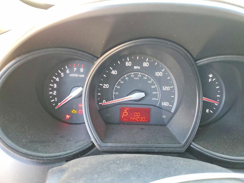 2013 Kia Rio VIN KNADN5A39D6137463 COPART salvage auction — FRONT END, Co - Salvage Title, sold $300 on 2026-07-14 (photo 9)