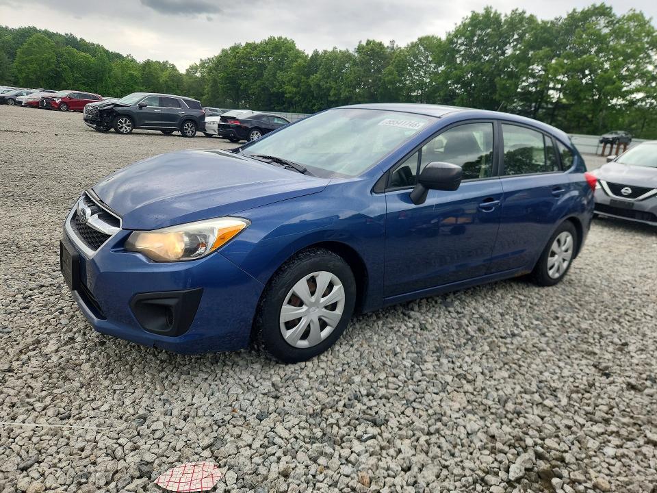 2013 Subaru Impreza VIN JF1GPAA62D1884628 COPART salvage auction — FRONT END, Ma - Cert Of Title-Reconstrctd Coll, sold $550 on 2026-07-08 (photo 1)