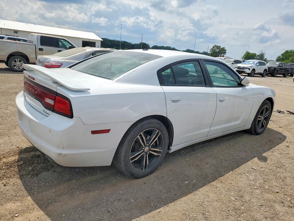 2013 Dodge Charger VIN 2C3CDXJG9DH656435 COPART salvage auction — HAIL, Ia - Cert Of Title-Salvage Title, sold $2,400 on 2026-07-31 (photo 3)