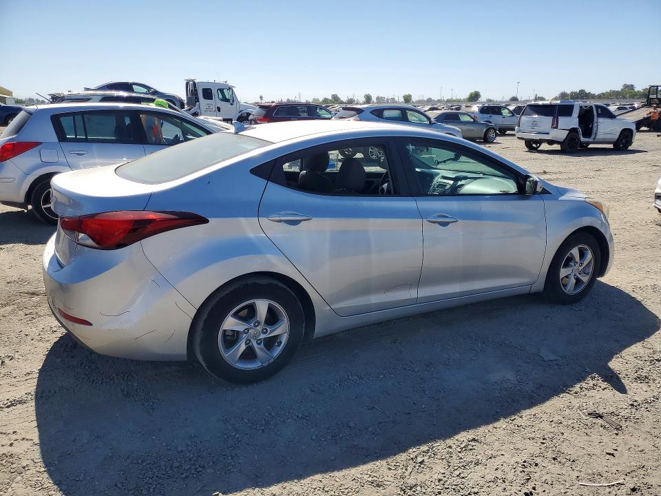 2014 Hyundai Elantra VIN 5NPDH4AE6EH495486 COPART salvage auction — VANDALISM, Ca - Salvage Certificate, sold $1,850 on 2026-07-09 (photo 3)