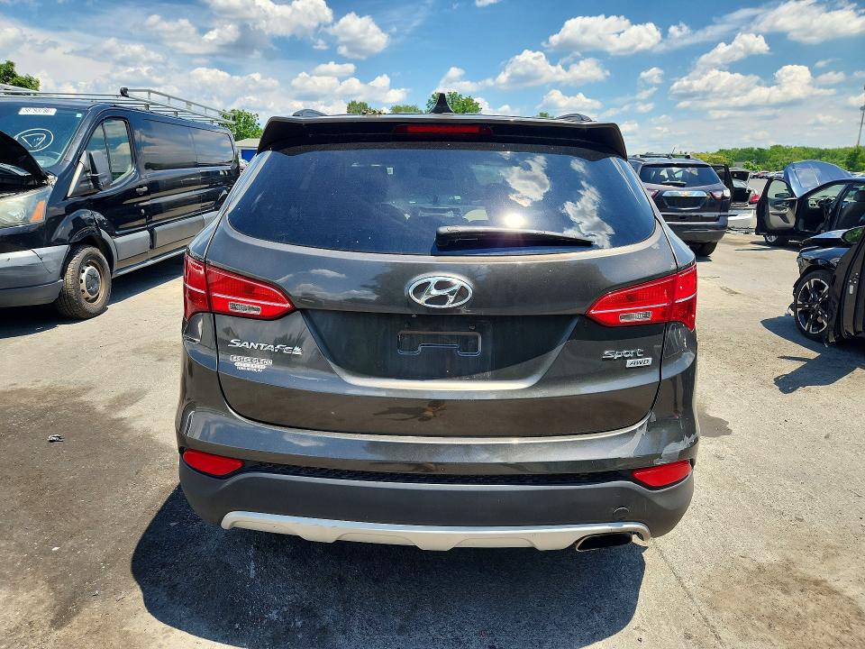 2014 Hyundai Santa fe VIN 5XYZUDLB6EG156013 COPART salvage auction — MECHANICAL, Nj - Certificate Of Title, sold $1,650 on 2026-07-03 (photo 6)