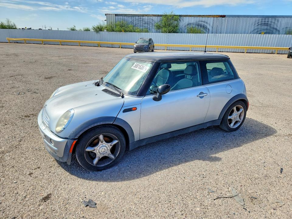 2003 Mini Cooper VIN WMWRC33423TE19873 COPART salvage auction — REAR END, Az - Cert Of Title-Restored Salvage, sold $475 on 2026-07-10 (photo 1)