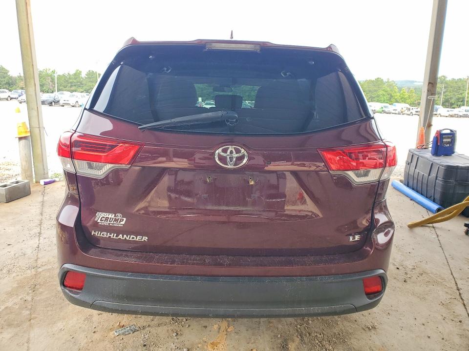 2019 Toyota VIN 5TDZZRFH0KS363543 COPART salvage auction — FRONT END, Al - Cert Of Title-Salvage Title, sold $7,800 on 2026-07-07 (photo 6)
