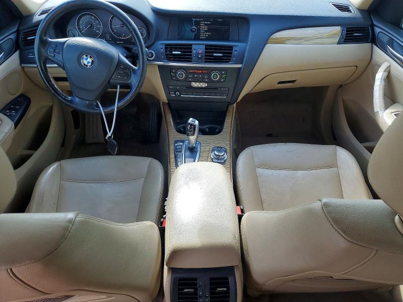 2013 BMW X3 VIN 5UXWX9C50D0A26493 COPART salvage auction — FRONT END, TX - SALVAGE VEHICLE TITLE, sold $500 on 2026-07-31 (photo 8)