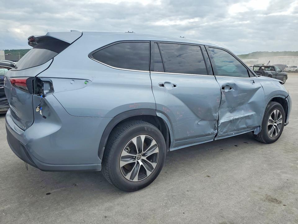 2021 Toyt Highlander VIN 5TDGZRAH2MS048227 COPART salvage auction — SIDE, OK - CERT OF TITLE-SALVAGE, sold $10,600 on 2026-07-22 (photo 3)