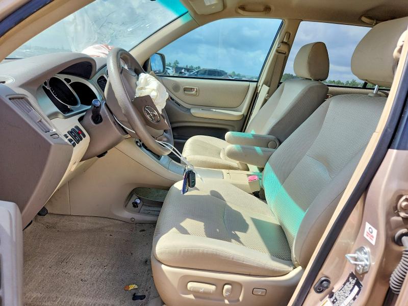 2005 Toyota Highlander VIN JTEGP21A250061351 COPART salvage auction — FRONT END, Tx - Salvage Vehicle Title, sold $1,200 on 2026-07-14 (photo 7)