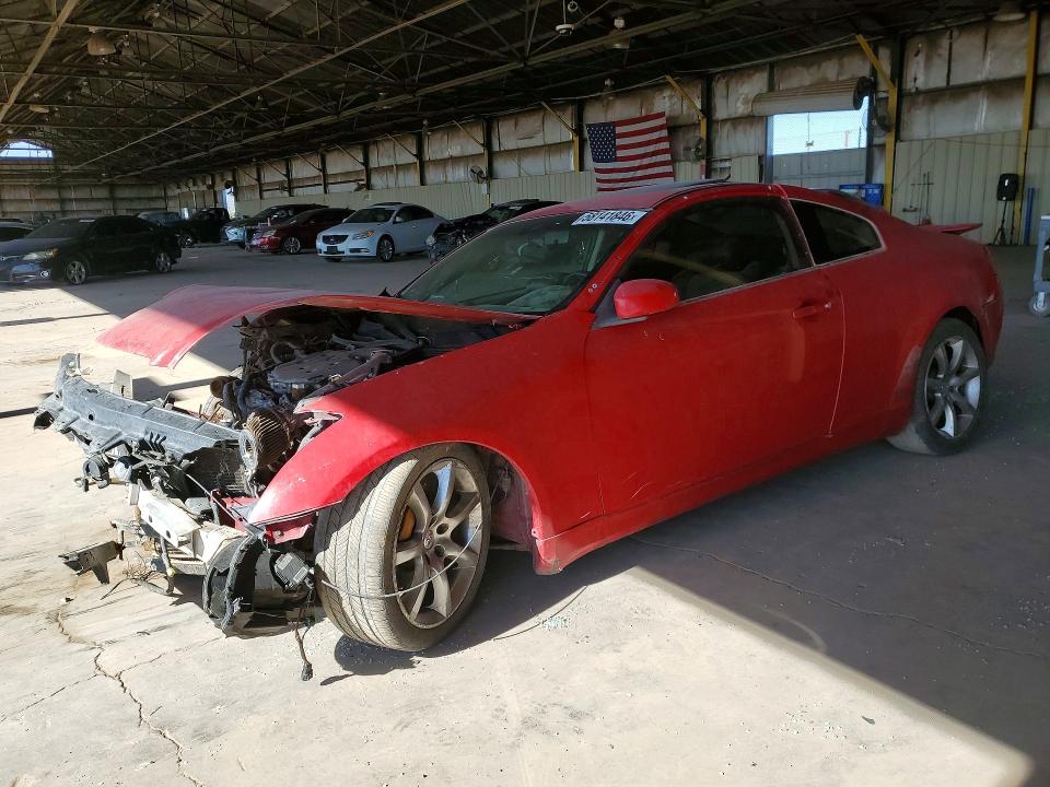 2003 Infiniti G35 VIN JNKCV54EX3M216600 COPART salvage auction — FRONT END, Az - Cert Of Title-Restored Salvage, sold $500 on 2026-07-15 (photo 1)