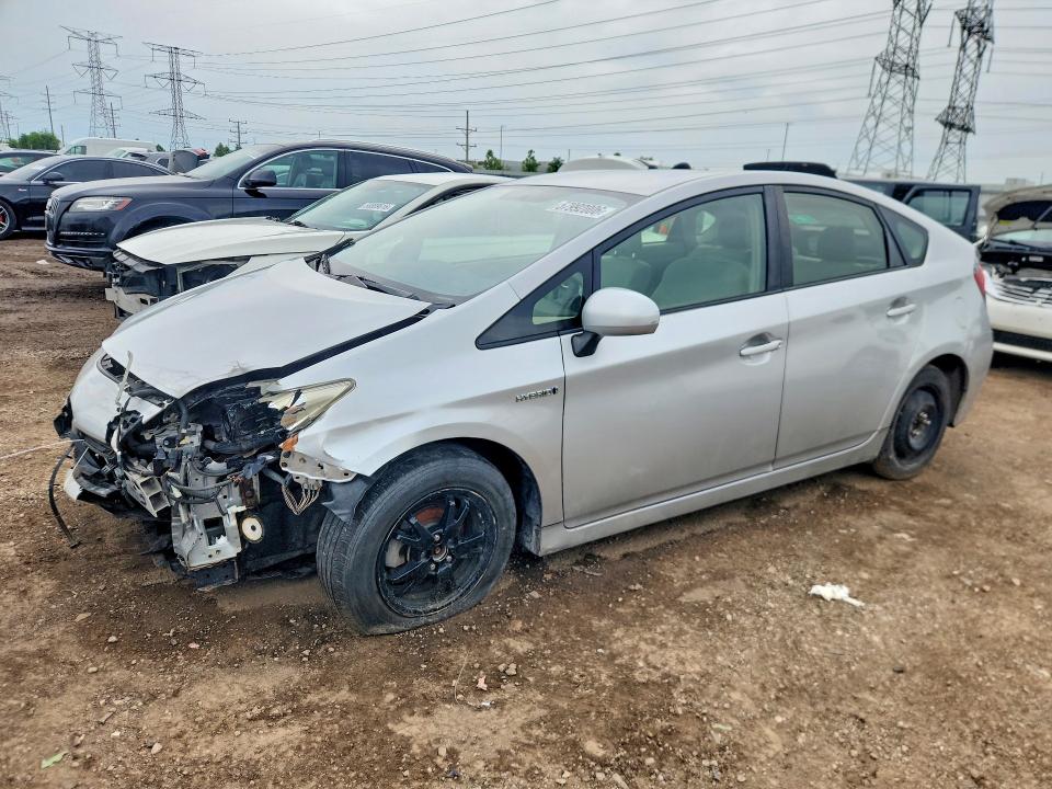 2012 Toyota Prius VIN JTDKN3DU0C5437898 COPART salvage auction — FRONT END, Il - Salvage Certificate, sold $725 on 2026-07-28 (photo 1)