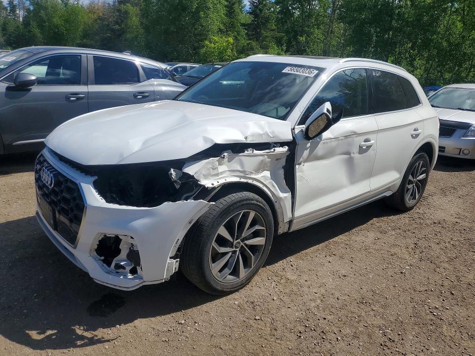 2021 Audi Q5 VIN WA1EAAFY1M2118083 COPART salvage auction — FRONT END, On - Permit Salvage, sold $12,300 on 2026-07-07 (photo 1)