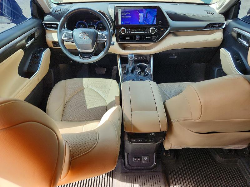 2023 Toyota Highlander VIN 5TDXBRCH6PS588573 COPART salvage auction — FRONT END, Va - Cert Of Title - Salvage, sold $14,000 on 2026-07-22 (photo 8)