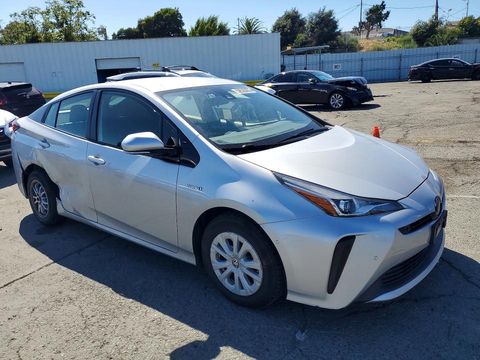 2019 Toyota Prius VIN JTDKARFU3K3075944 COPART salvage auction — SIDE, Ca - Salvage Certificate, sold $7,200 on 2026-07-06 (photo 4)