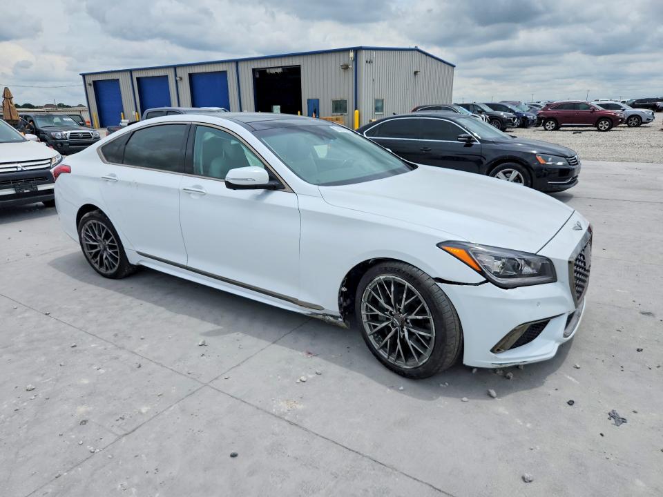 2019 Genesis VIN KMTFN4JE6KU322250 COPART salvage auction — FRONT END, TX - SALVAGE VEHICLE TITLE, sold $5,000 on 2026-09-11 (photo 4)
