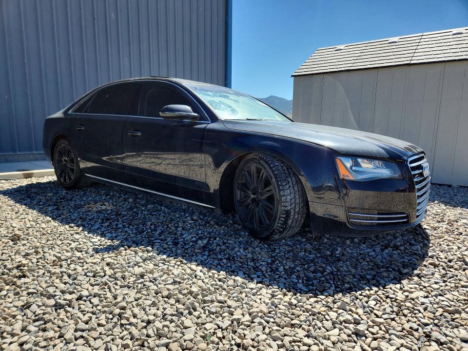 2014 Audi A8 VIN WAURGAFD5EN005771 COPART salvage auction — VANDALISM, Ca - Salvage Certificate, sold $375 on 2026-07-02 (photo 4)