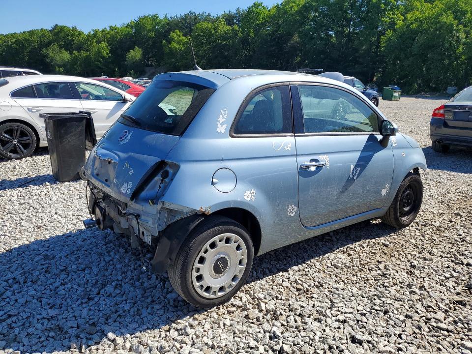 2015 Fiat 500 VIN 3C3CFFAR7FT507585 COPART salvage auction — REAR END, MA - CERT OF TITLE-RECONSTRCTD COLL, sold $300 on 2026-08-06 (photo 3)