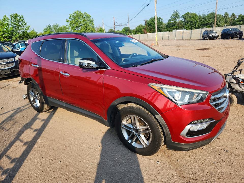 2018 Hyundai Santa fe VIN 5XYZUDLB3JG504635 COPART salvage auction — REAR END, Pa - Certificate Of Salvage, sold $3,550 on 2026-07-15 (photo 4)