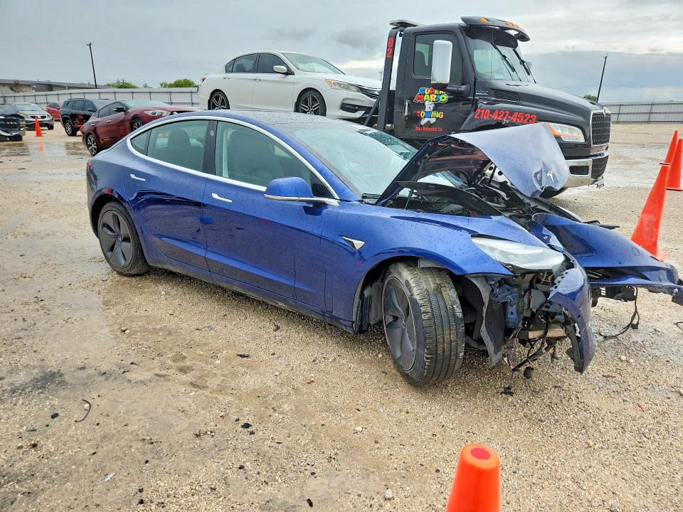 2020 Tesla Model 3 VIN 5YJ3E1EB3LF617185 COPART salvage auction — FRONT END, Tx - Salvage Vehicle Title, sold $3,750 on 2026-07-02 (photo 4)