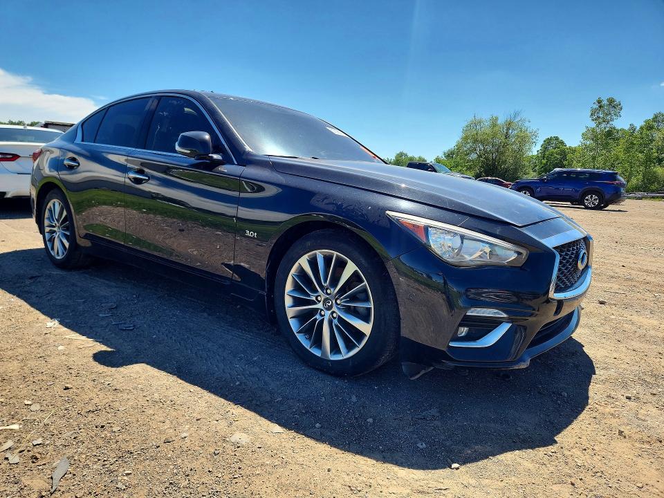 2018 Infiniti Q50 VIN JN1EV7AR6JM437317 COPART salvage auction — MECHANICAL, Oh - Certificate Of Title, sold $650 on 2026-07-12 (photo 4)