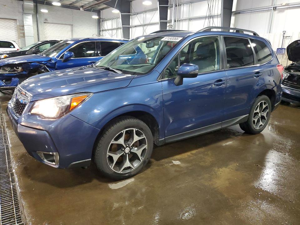 2014 Subaru Forester VIN JF2SJGMC7EH485556 COPART salvage auction — REAR END, Mn - Cert Of Title-Salvage, sold $250 on 2026-07-30 (photo 1)