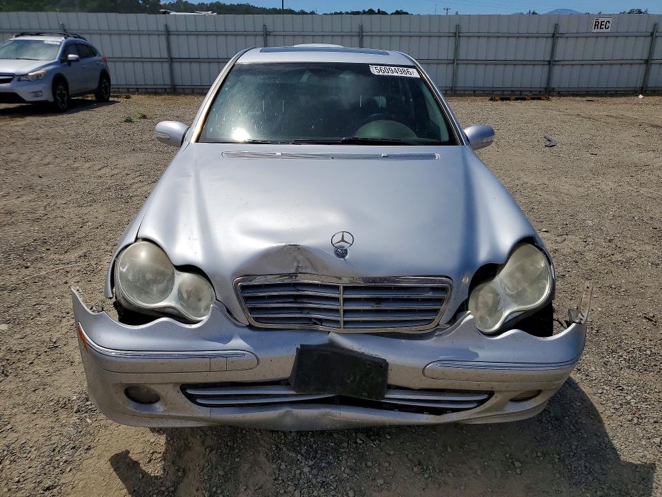 2007 Mercedes-benz C-klasse VIN WDBRF54HX7F856172 COPART salvage auction — FRONT END, Ca - Salvage Certificate, sold $60 on 2026-07-17 (photo 5)