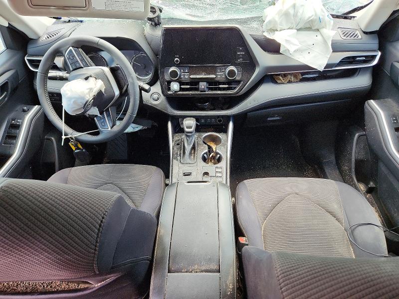 2023 Toyota Highlander VIN 5TDKDRAH2PS037743 COPART salvage auction — FRONT END, Tx - Salvage Vehicle Title, sold $4,100 on 2026-07-23 (photo 8)