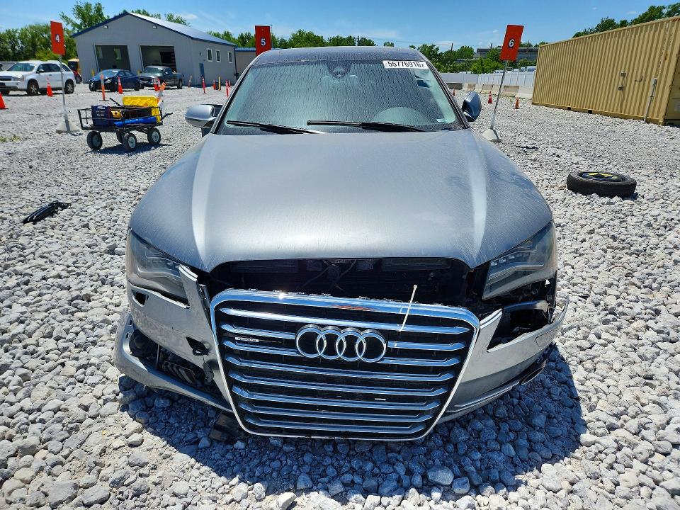 2012 Audi A8 VIN WAURVAFD7CN008965 COPART salvage auction — FRONT END, Oh - Certificate Of Title, sold $2,500 on 2026-07-31 (photo 5)