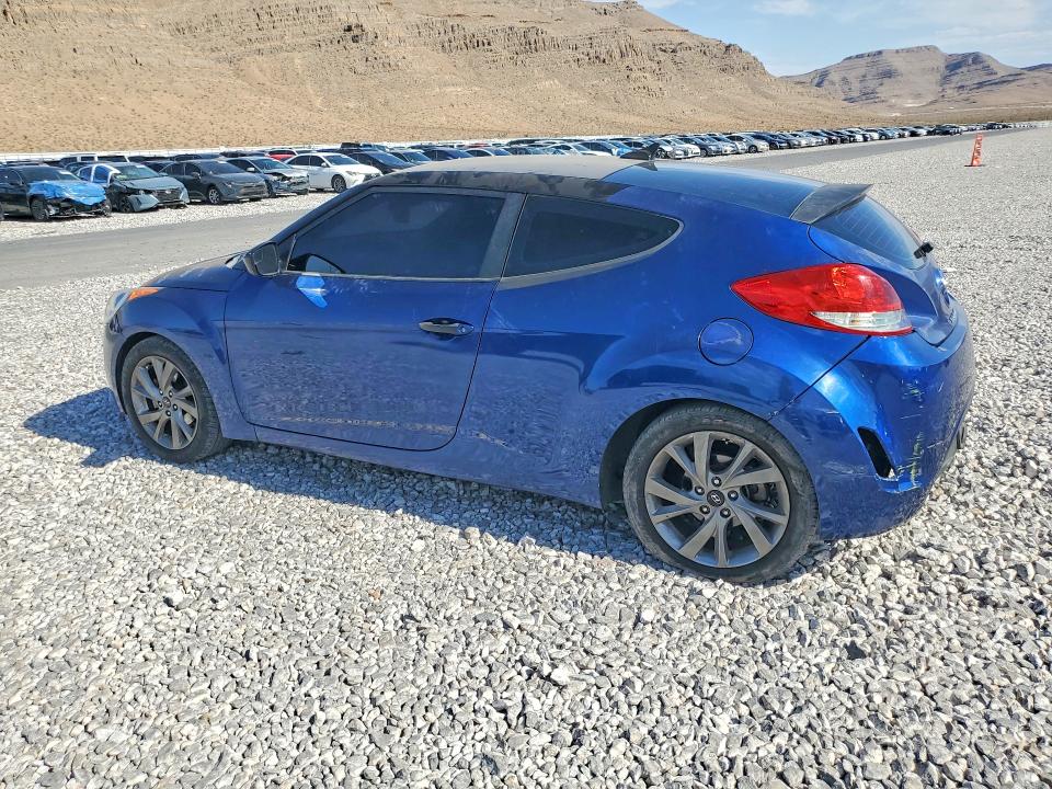 2016 Hyundai Veloster VIN KMHTC6AD4GU282490 COPART salvage auction — REAR END, Nv - Salvage Title, sold $850 on 2026-07-20 (photo 2)