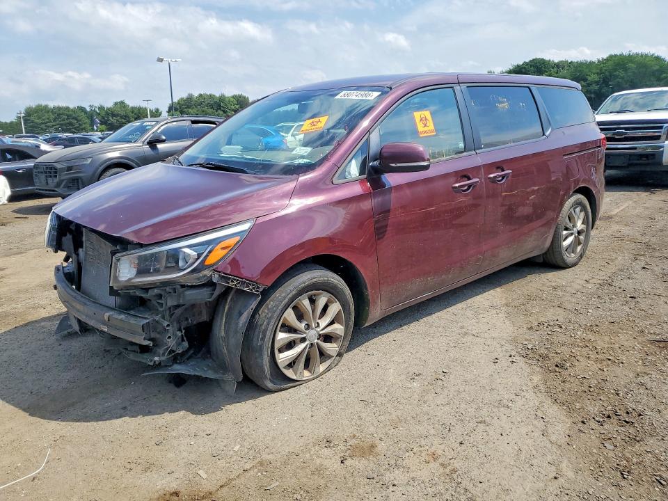 2020 Kia SEDONA VIN KNDMB5C18L6618116 COPART salvage auction — FRONT END, Va - Certificate Of Title, sold $3,450 on 2026-07-31 (photo 1)