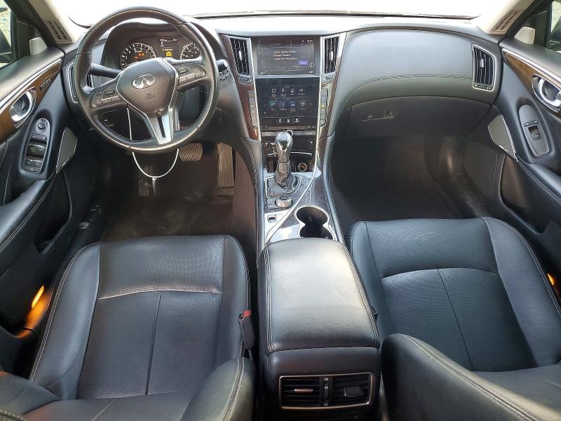 2018 Infiniti Q50 VIN JN1EV7APXJM366413 COPART salvage auction — FRONT END, Fl - Cert Of Ttl-Rebuilt&Slvg Rbld, sold $1,600 on 2026-07-17 (photo 8)