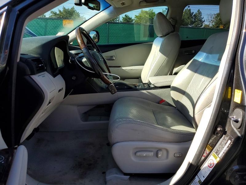 2010 Lexus Rx 350 VIN 2T2BK1BA9AC036139 COPART salvage auction — FRONT END, CO - SALVAGE TITLE (P), sold $3,600 on 2026-07-09 (photo 7)