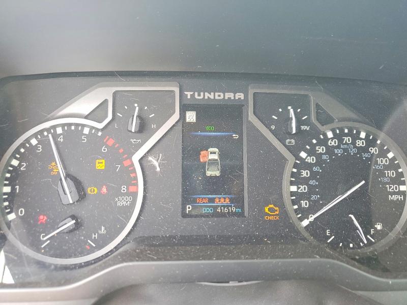 2022 Toyota Tundra VIN 5TFLA5DB8NX035838 COPART salvage auction — FRONT END, Tx - Salvage Vehicle Title, sold $17,300 on 2026-07-13 (photo 9)