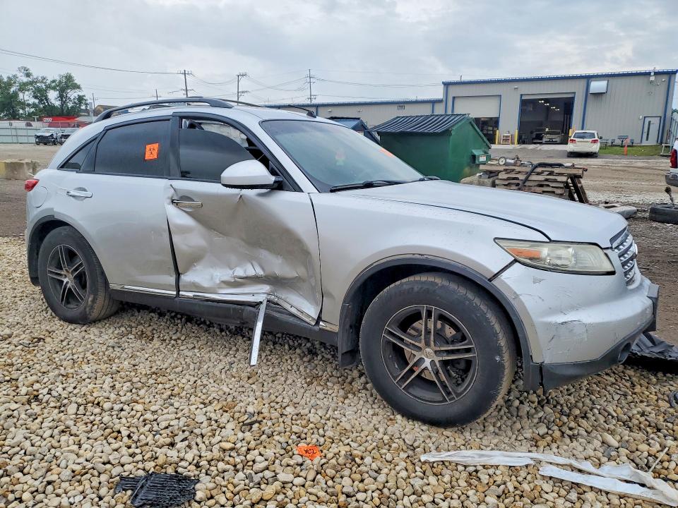 2008 Infiniti Fx35 VIN JNRAS08W38X208903 COPART salvage auction — SIDE, IL - SALVAGE CERTIFICATE, sold $225 on 2026-07-10 (photo 4)