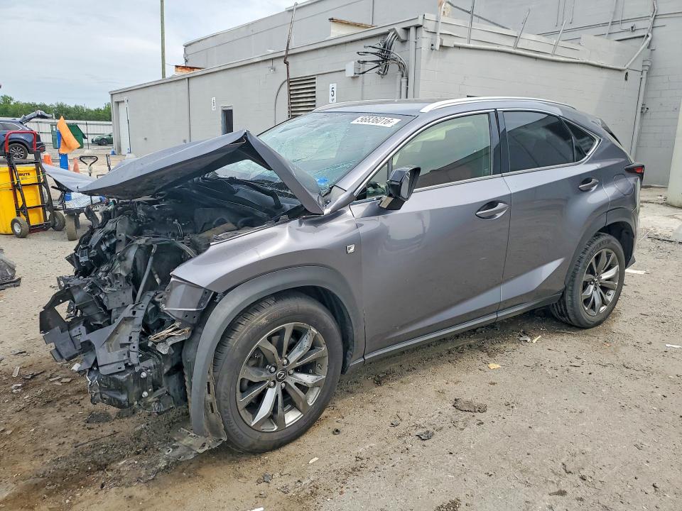 2019 Lexus Nx VIN JTJYARBZ5K2152392 COPART salvage auction — FRONT END, VA - CERT OF TITLE - SALVAGE, sold $2,950 on 2026-07-08 (photo 1)