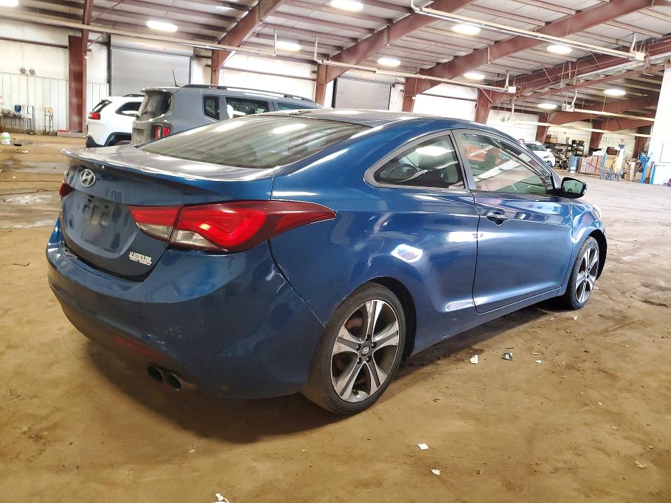 2014 Hyundai Elantra VIN KMHDH6AH2EU026564 COPART salvage auction — FRONT END, Mi - Certificate Of Title, sold $400 on 2026-07-17 (photo 3)