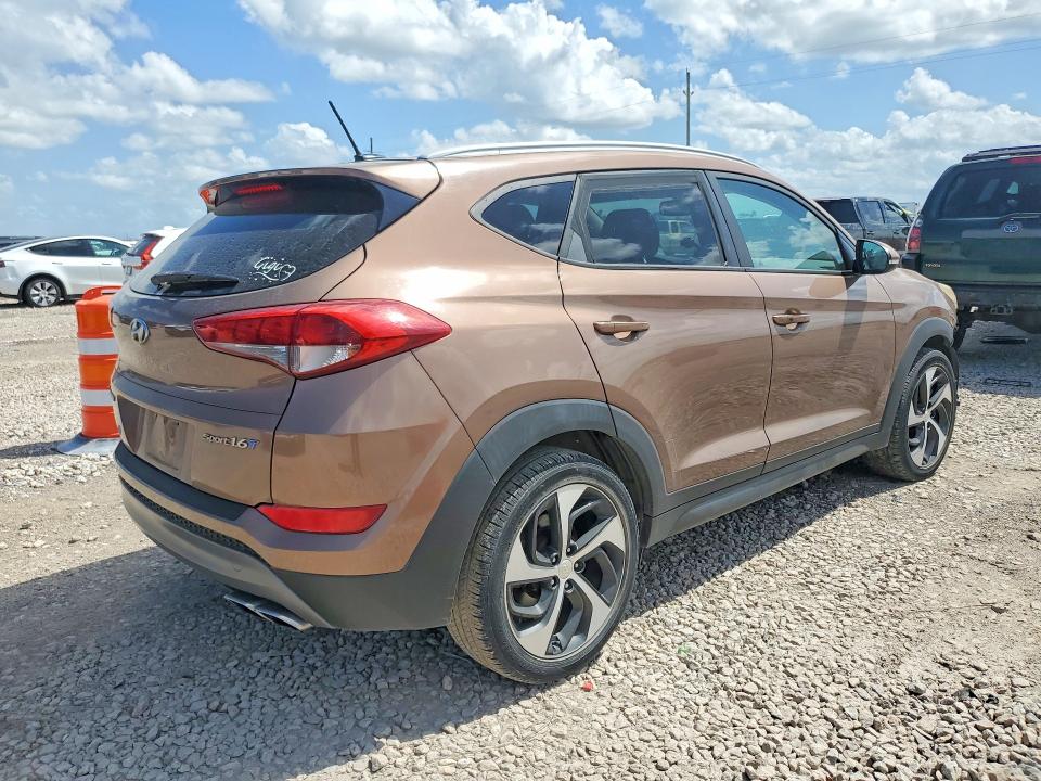 2016 Hyundai Tucson VIN KM8J33A28GU159330 COPART salvage auction — FRONT END, TX - SALVAGE VEHICLE TITLE, sold $275 on 2026-07-16 (photo 3)