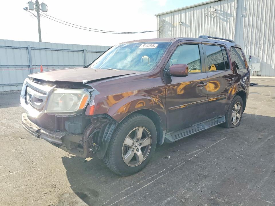 2010 Honda Pilot VIN 5FNYF4H60AB007843 COPART salvage auction — FRONT END, Fl - Cert Of Title Slvg Rebuildable, sold $950 on 2026-07-06 (photo 1)