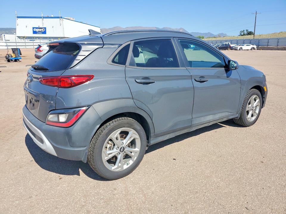 2023 Hyundai Kona VIN KM8K6CABXPU985687 COPART salvage auction — HAIL, Co - Certificate Of Title, sold $275 on 2026-07-27 (photo 3)
